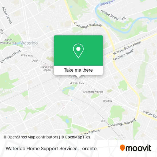 Waterloo Home Support Services map