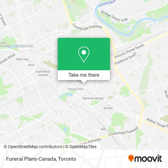 Funeral Plans-Canada map