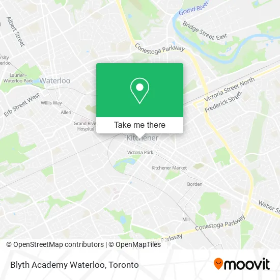 Blyth Academy Waterloo map