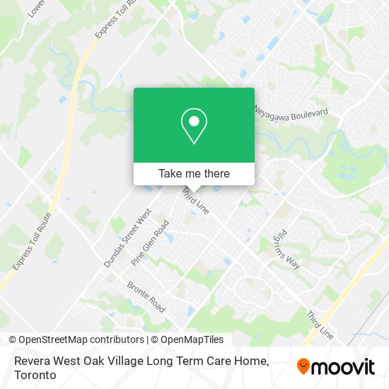 Revera West Oak Village Long Term Care Home map