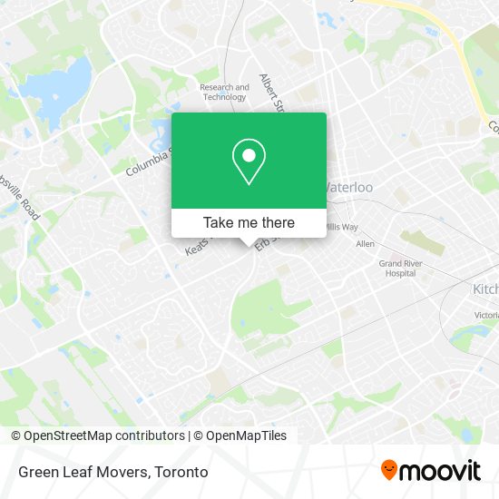 Green Leaf Movers map
