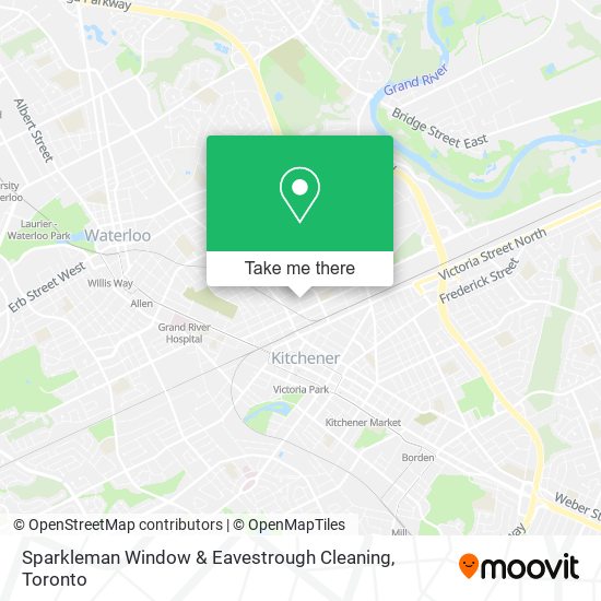 Sparkleman Window & Eavestrough Cleaning map