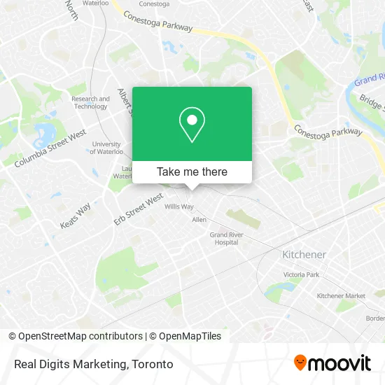 Real Digits Marketing map