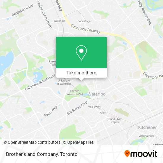 Brother's and Company map