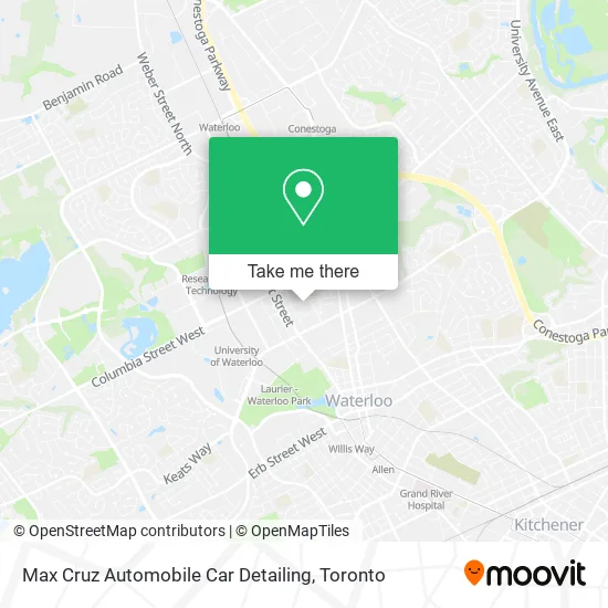 Max Cruz Automobile Car Detailing map