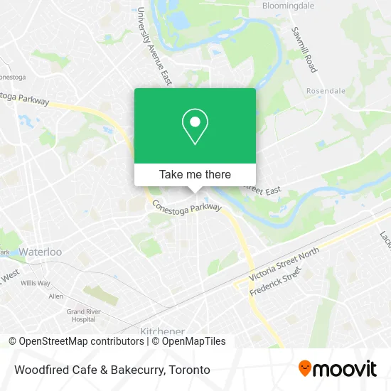 Woodfired Cafe & Bakecurry map