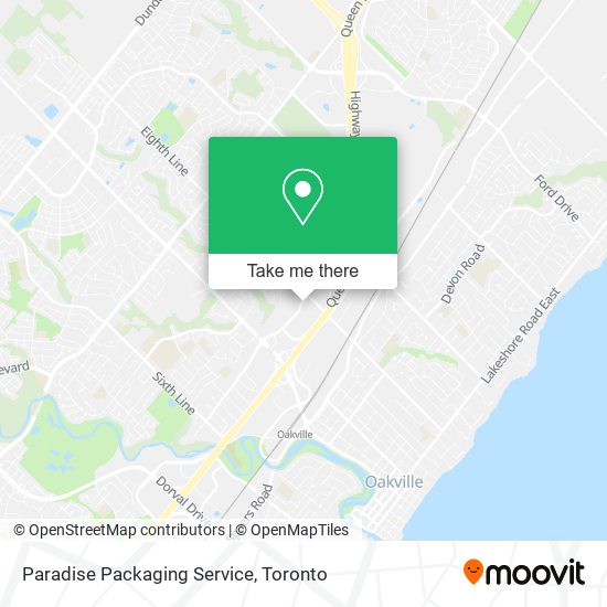 Paradise Packaging Service map