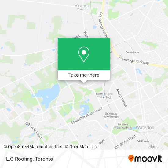 L.G Roofing map