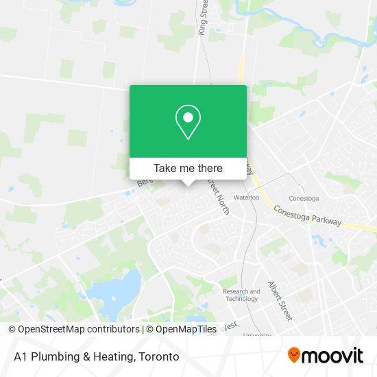 A1 Plumbing & Heating map