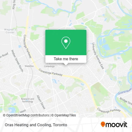 Oras Heating and Cooling map