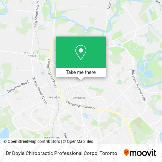 Dr Doyle Chiropractic Professional Corpo map