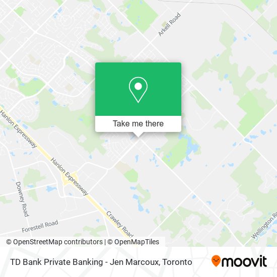 TD Bank Private Banking - Jen Marcoux map