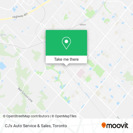 CJ's Auto Service & Sales map