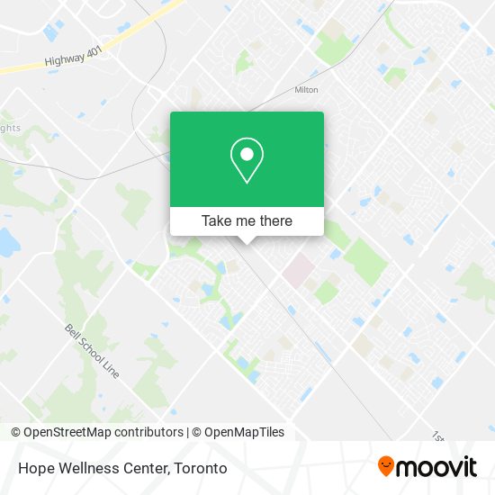 Hope Wellness Center map