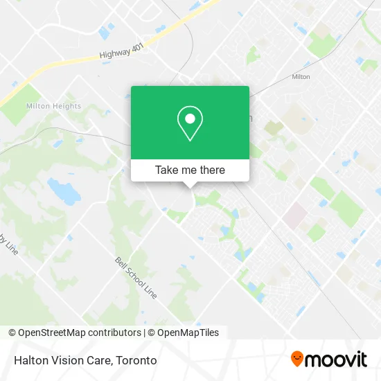 Halton Vision Care map