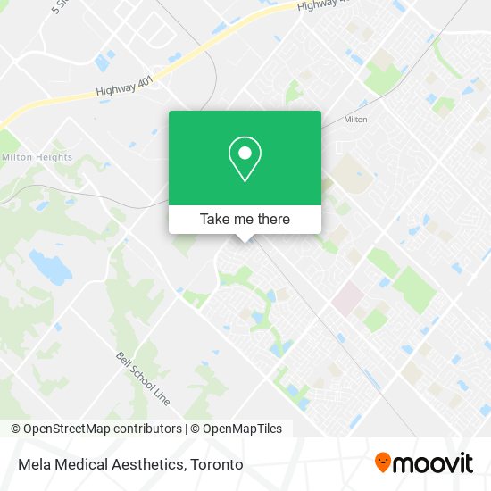 Mela Medical Aesthetics map