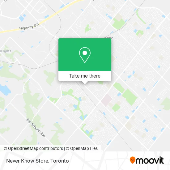 Never Know Store map