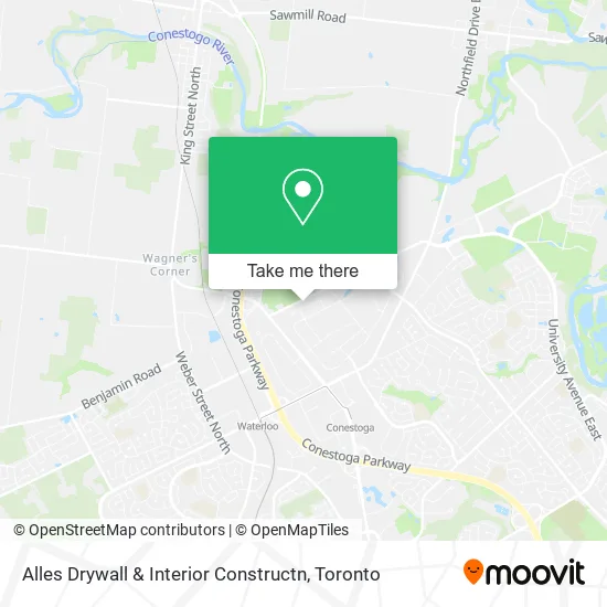 Alles Drywall & Interior Constructn map