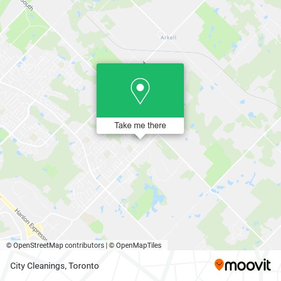 City Cleanings map