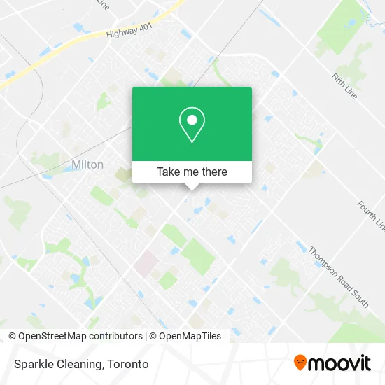 Sparkle Cleaning map