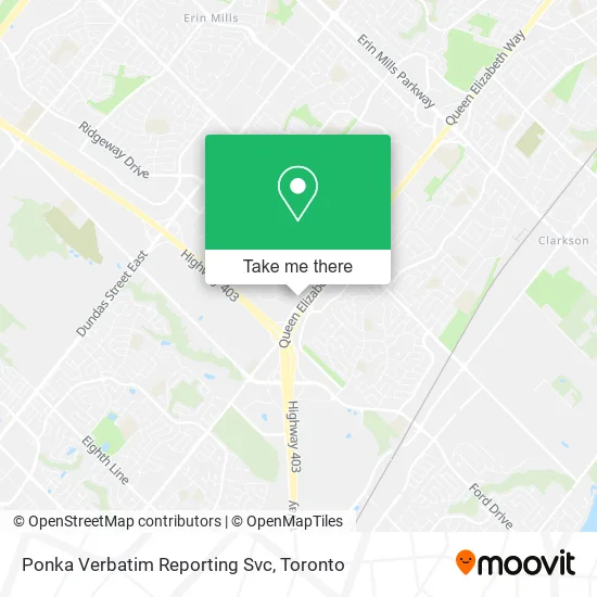 Ponka Verbatim Reporting Svc map
