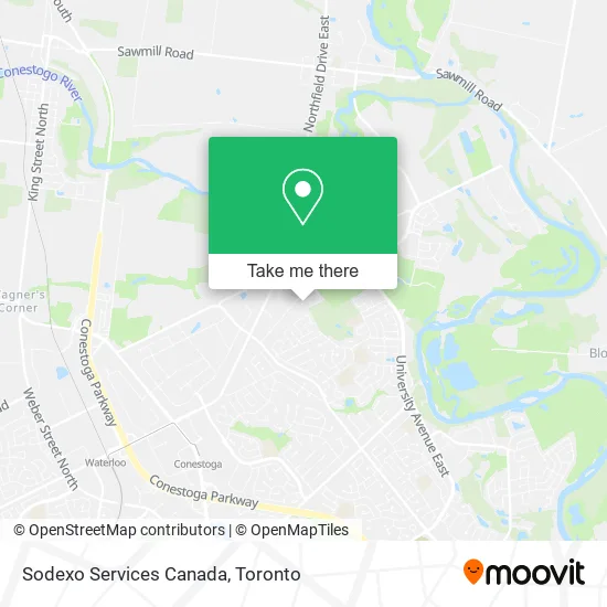 Sodexo Services Canada map