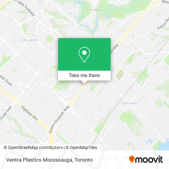 Ventra Plastics Mississauga map