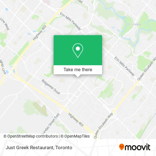 Just Greek Restaurant map