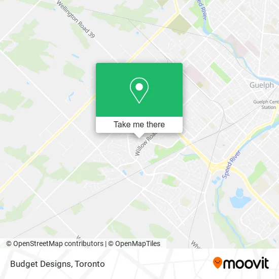 Budget Designs map