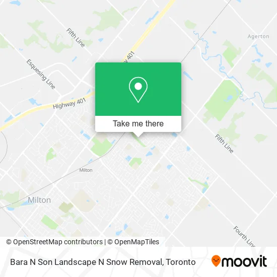 Bara N Son Landscape N Snow Removal map