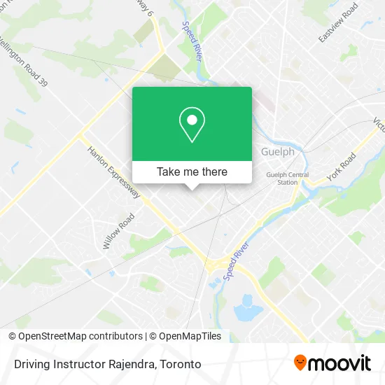 Driving Instructor Rajendra map