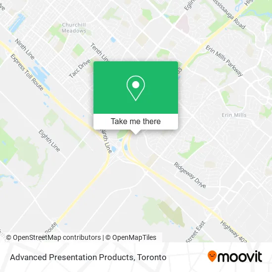 Advanced Presentation Products map