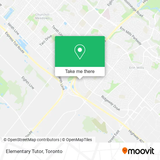 Elementary Tutor map
