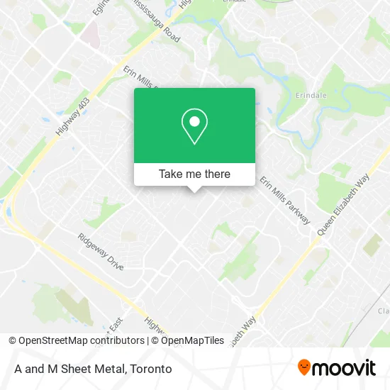 A and M Sheet Metal map