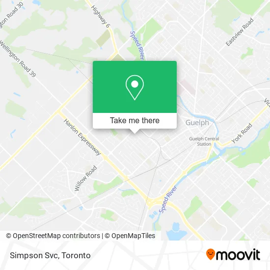 Simpson Svc map