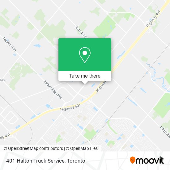 401 Halton Truck Service map