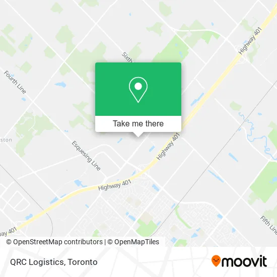 QRC Logistics map