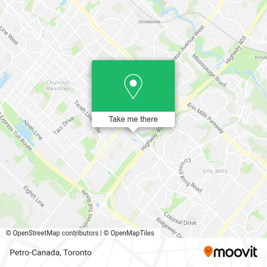 Petro-Canada map