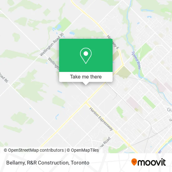 Bellamy, R&R Construction map
