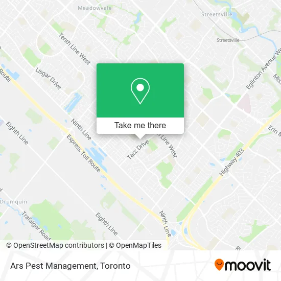 Ars Pest Management map