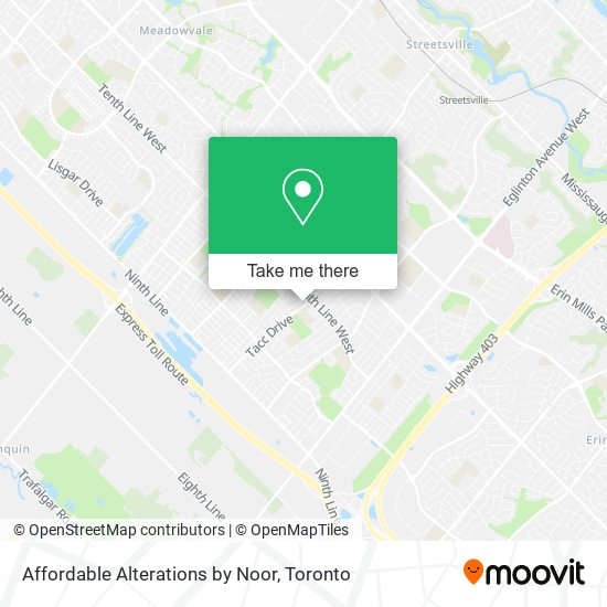 Affordable Alterations by Noor map