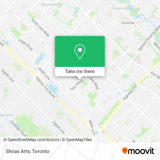 Shrias Arts map
