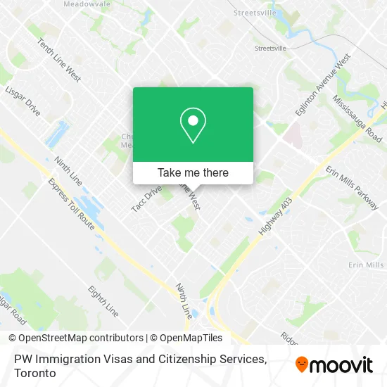 PW Immigration Visas and Citizenship Services map