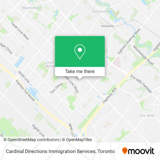 Cardinal Directions Immigration Services map