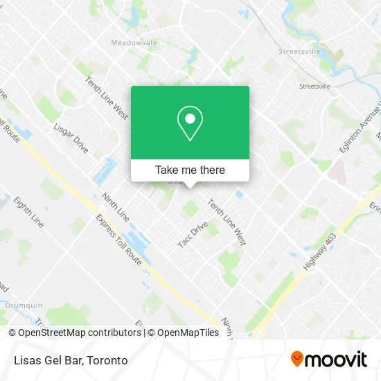 Lisas Gel Bar map