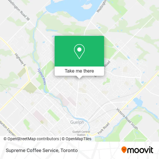 Supreme Coffee Service map