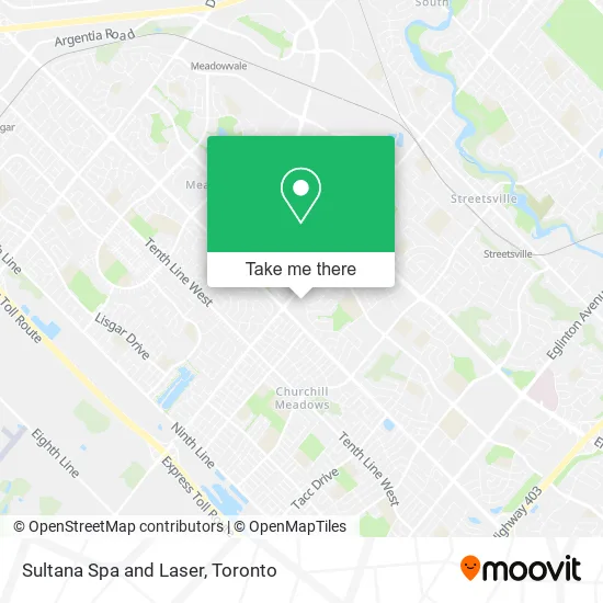 Sultana Spa and Laser map