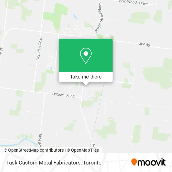 Task Custom Metal Fabricators map