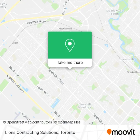 Lions Contracting Solutions map