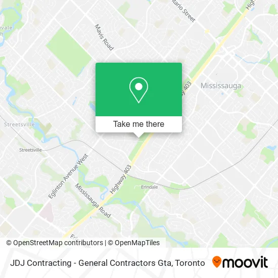 JDJ Contracting - General Contractors Gta map